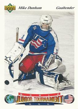 #80 Mike Dunham - USA - 1991-92 Upper Deck Czech World Juniors Hockey