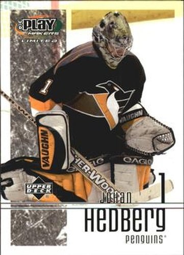 #80 Johan Hedberg - Pittsburgh Penguins - 2001-02 Upper Deck Playmakers Hockey