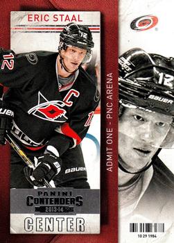 #80 Eric Staal - Carolina Hurricanes - 2013-14 Panini Contenders Hockey