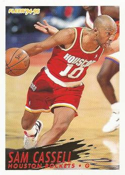 #80 Sam Cassell - Houston Rockets - 1994-95 Fleer Basketball