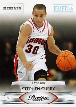 #230 Stephen Curry - Davidson Wildcats - 2009-10 Panini Prestige - Draft Picks Light Blue Basketball