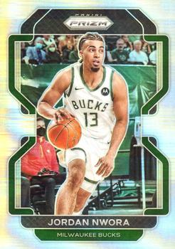 #80 Jordan Nwora - Milwaukee Bucks - 2021-22 Panini Prizm - Silver Basketball