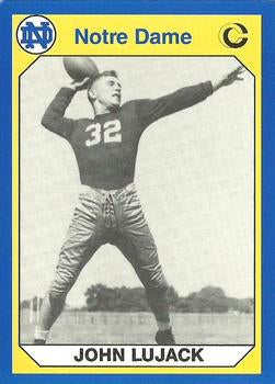 #80 John Lujack - Notre Dame Fighting Irish - 1990 Collegiate Collection Notre Dame Football