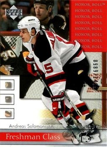 #80 Andreas Salomonsson - New Jersey Devils - 2001-02 Upper Deck Honor Roll Hockey
