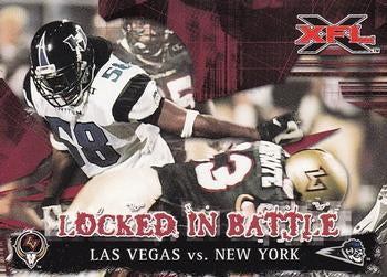 #80 Las Vegas vs New York - Las Vegas Outlaws / New York-New Jersey Hitmen - 2001 Topps XFL Football
