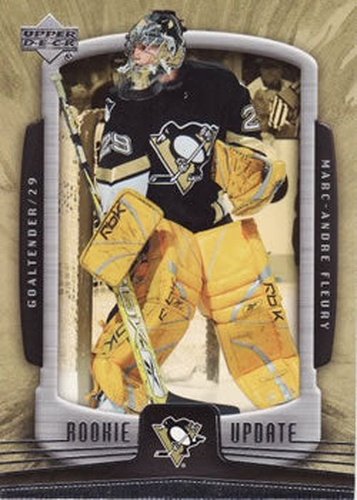#80 Marc-Andre Fleury - Pittsburgh Penguins - 2005-06 Upper Deck Rookie Update Hockey
