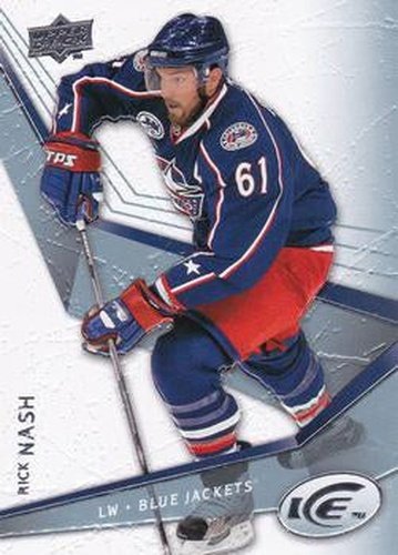 #80 Rick Nash - Columbus Blue Jackets - 2008-09 Upper Deck Ice Hockey