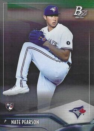 #80 Nate Pearson - Toronto Blue Jays - 2021 Bowman Platinum Baseball