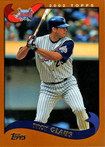 #80 Troy Glaus - Anaheim Angels - 2002 Topps Baseball
