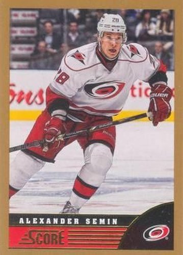 #80 Alexander Semin - Carolina Hurricanes - 2013-14 Score - Gold Hockey