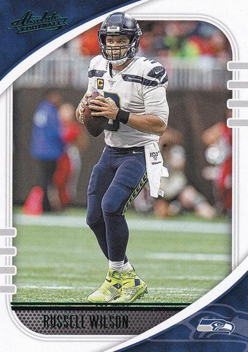 #80 Russell Wilson - Seattle Seahawks - 2020 Panini Absolute - Green Football