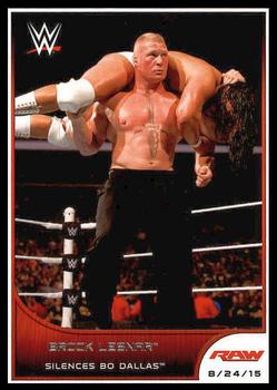 #80 Brock Lesnar - 2016 Topps WWE Road to Wrestlemania Wrestling