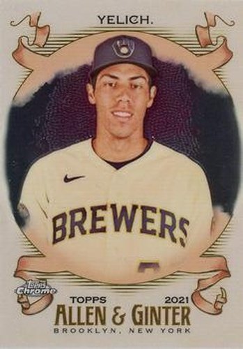 #80 Christian Yelich - Milwaukee Brewers - 2021 Topps Allen & Ginter Chrome Baseball