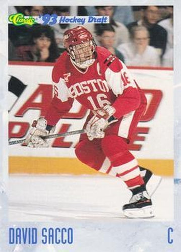 #80 David Sacco - Boston University Terriers - 1993 Classic '93 Hockey Draft Hockey