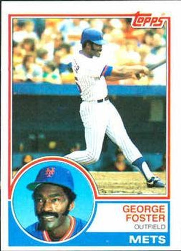 #80 George Foster - New York Mets - 1983 Topps Baseball