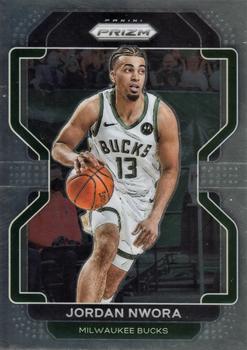 #80 Jordan Nwora - Milwaukee Bucks - 2021-22 Panini Prizm Basketball