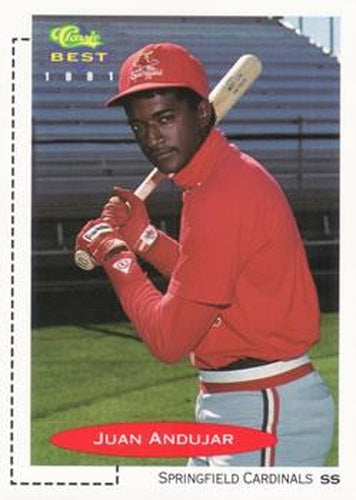 #80 Juan Andujar - Springfield Cardinals - 1991 Classic Best Baseball