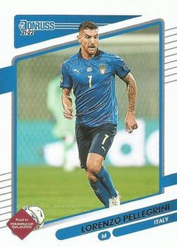 #80 Lorenzo Pellegrini - Italy - 2021-22 Donruss Road to FIFA World Cup Qatar 2022 Soccer