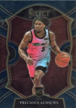 #80 Precious Achiuwa - Miami Heat - 2020-21 Panini Select - Blue Basketball