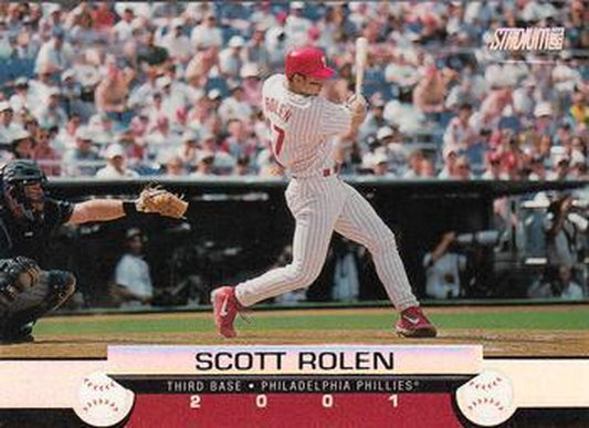 #80 Scott Rolen - Philadelphia Phillies - 2001 Stadium Club Baseball