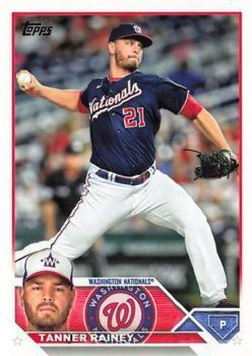 #80 Tanner Rainey - Washington Nationals - 2023 Topps Baseball