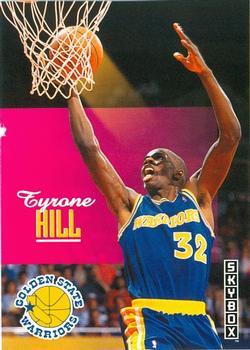 #80 Tyrone Hill - Golden State Warriors - 1992-93 SkyBox Basketball