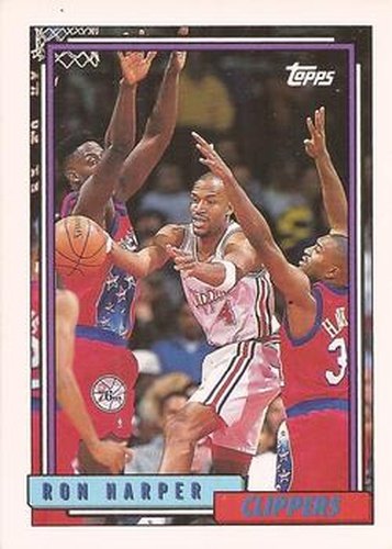 #80 Ron Harper - Los Angelesippers - 1992-93 Topps Basketball