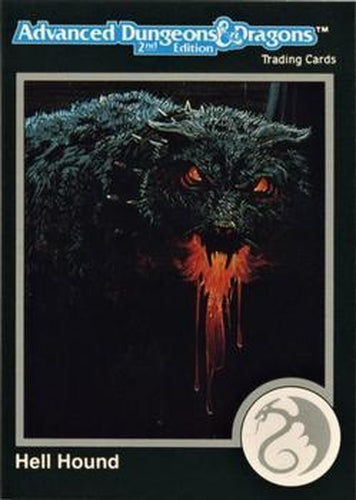 #80 Hell Hound - 1991 TSR Advanced Dungeons & Dragons - Silver