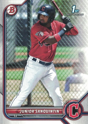 #BP-80 Junior Sanquintin - Cleveland Guardians - 2022 Bowman - Prospects Baseball