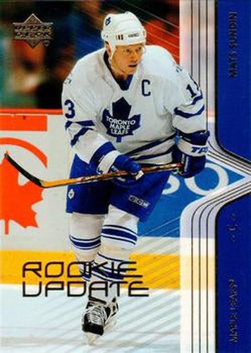 #80 Mats Sundin - Toronto Maple Leafs - 2003-04 Upper Deck Rookie Update Hockey