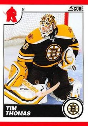 #80 Tim Thomas - Boston Bruins - 2010-11 Score Hockey