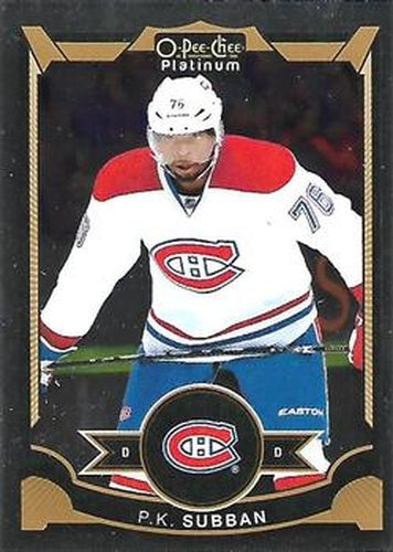 #80 P.K. Subban - Montreal Canadiens - 2015-16 O-Pee-Chee Platinum Hockey