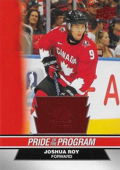 #80 Joshua Roy - Canada - 2023 Upper Deck Team Canada Juniors - Red Foil Hockey