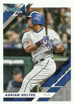 #80b Adrian Beltre - Texas Rangers - 2019 Donruss Baseball