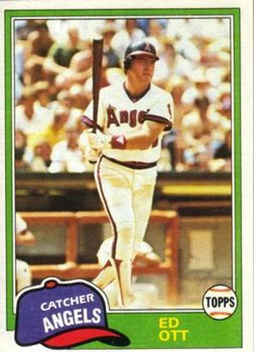 #810 Ed Ott - California Angels - 1981 Topps Baseball