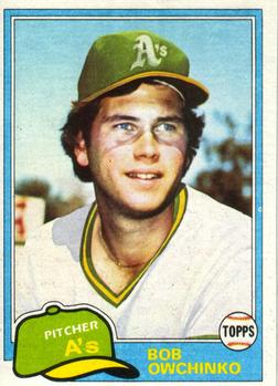 #811 Bob Owchinko - Oakland Athletics - 1981 Topps Baseball