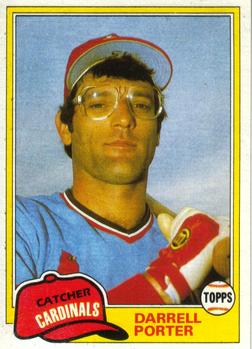 #814 Darrell Porter - St. Louis Cardinals - 1981 Topps Baseball