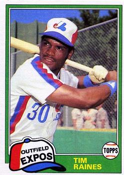 #816 Tim Raines - Montreal Expos - 1981 Topps Baseball