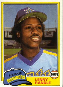 #817 Len Randle - Seattle Mariners - 1981 Topps Baseball