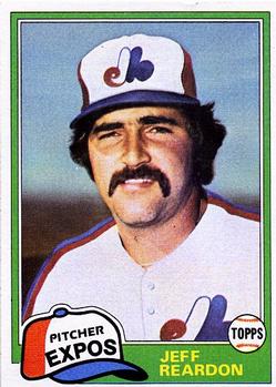 #819 Jeff Reardon - Montreal Expos - 1981 Topps Baseball