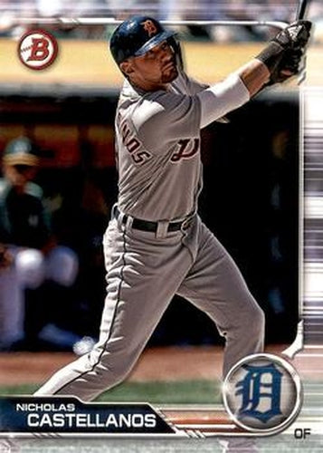 #81 Nicholas Castellanos - Detroit Tigers - 2019 Bowman Baseball