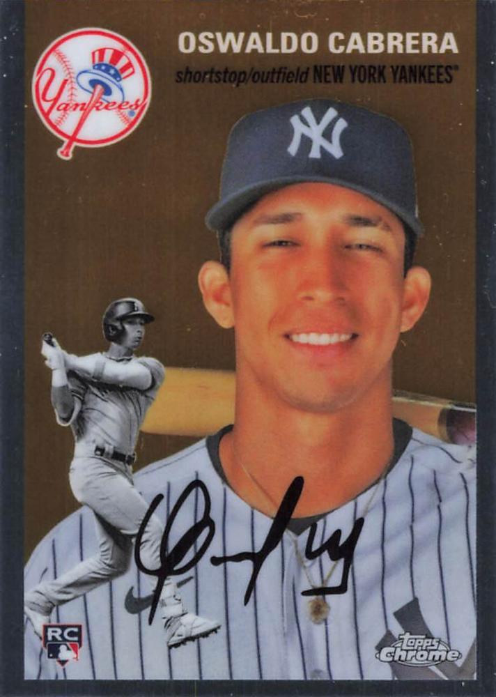 #81 Oswaldo Cabrera - New York Yankees - 2023 Topps Chrome Platinum Anniversary Baseball