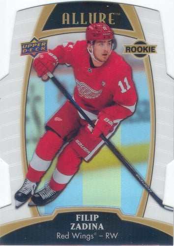 #81 Filip Zadina - Detroit Red Wings - 2019-20 Upper Deck Allure - White Rainbow Hockey
