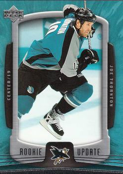 #81 Joe Thornton - San Jose Sharks - 2005-06 Upper Deck Rookie Update Hockey