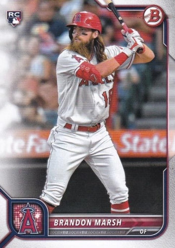 #81 Brandon Marsh - Los Angeles Angels - 2022 Bowman Baseball