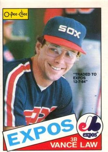 #81 Vance Law - Montreal Expos - 1985 O-Pee-Chee Baseball