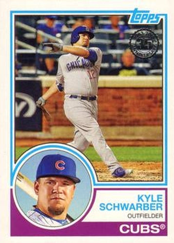 #83-81 Kyle Schwarber - Chicago Cubs - 2018 Topps - 1983 Topps Baseball 35th Anniversary Baseball
