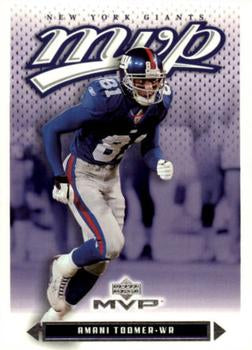 #81 Amani Toomer - New York Giants - 2003 Upper Deck MVP Football