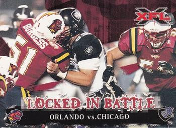 #81 Orlando vs Chicago - Orlando Rage / Chicago Enforcers - 2001 Topps XFL Football