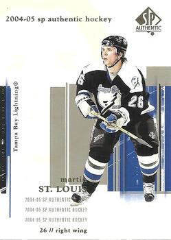 #81 Martin St. Louis - Tampa Bay Lightning - 2004-05 SP Authentic Hockey
